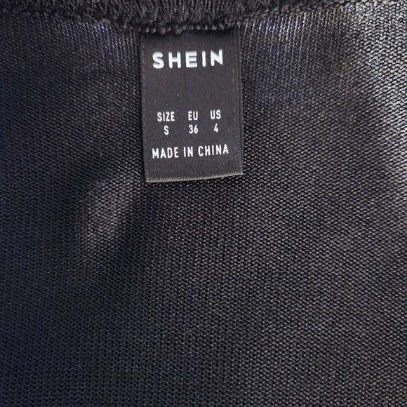 SHEIN BLACK LONGLINE CARDIGAN - Picture 6 of 7